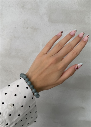 Jade armbånd Steel Blue By ANTHON 